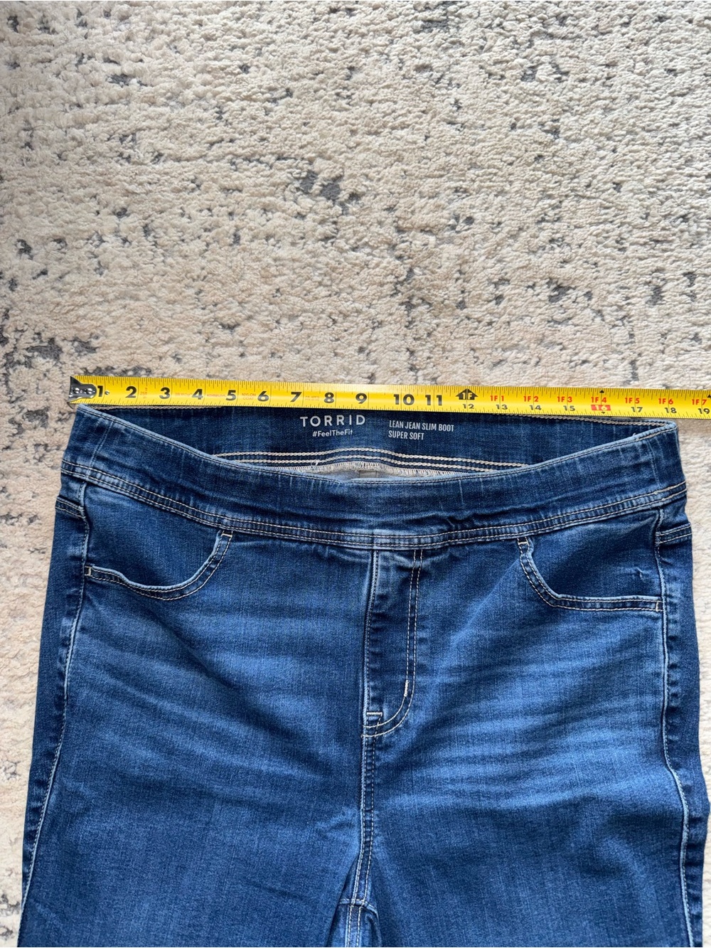 Torrid- Lean Jean Slim Boot Super Soft Pull On Bootcut Jeans Sz 1S (14/16) - Picture 7 of 15